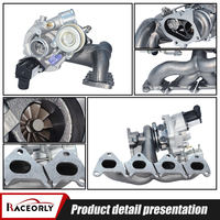 RACEORLY Turbolader K03 OE 03C145701P 03C145701T für VW Golf Scirocco Tiguan Polo Sharan 1.4 TSI Twincharger EA111 CAVA CAVD