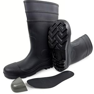 <span class=keywords><strong>Stivali</strong></span> da Uomo Alti Impermeabili Antiurto Antipolvere <span class=keywords><strong>Antipioggia</strong></span> per Tutte le Stagioni con Fodera in Pelo Sintetico e Tomaia in Plastica - Product Image 6
