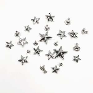 Tachuelas de Metal con Remaches de <span class=keywords><strong>Estrella</strong></span>/Corazón, Botones de Clavos, Remaches de Cuero Decorativos para Cinturón, Bolsa, Gorra, Etiquetas, Ropa, Botones de Jean Personalizados - Product Image 3