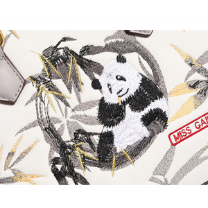 Exquisite Embroidered Handbag Featuring Adorable <strong>Pandas</strong> and Bamboo Chinese-style Shoulder <strong>Bag</strong>, Fashionable Women's Crossbody <strong>Bag</strong> - Product Image 5