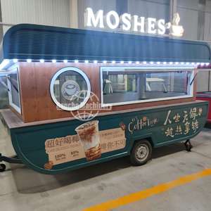 Camions et remorques alimentaires haut de gamme en acier inoxydable avec équipement à café, unités mobiles pour snacks et glaces, longueur 5,5 m - Product Image 3