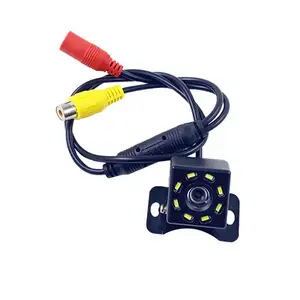 170 Graden Camera Auto 8 Led Spiegel Front Met Camera Hd Ccd Nachtzicht Auto Omkeren Aid Beveiliging Auto Camera