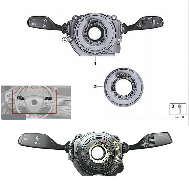 X5 X6 F 15 F 16 Steering Column Switch Center Combination Switch Light Controller Angle Sensor Module Steering Switch for BMW.