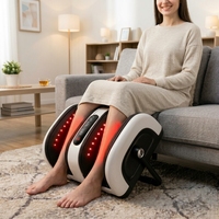 Masseur de pieds électrique classique Shiatsu à pétrissage et compression d'air, avec vibration par pression d'air pour jambes et mollets, usage domestique