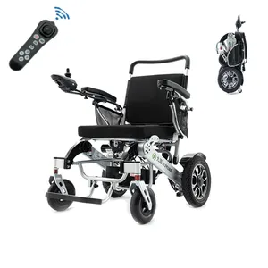 2024 Meilleure vente fauteuil roulant pliable fauteuil roulant électrique portable léger avec des prix bon marché