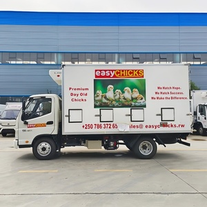Camión de Transporte de Pollitos Foton 4X2 de 7m, Camión Refrigerado para el Transporte de Pollitos Recién Nacidos - Product Image 4
