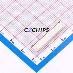 CAX-AFC01-45XCB-H2.0 FFC/FPC Connector SMD,P=0.5mm,Horizontal Mount Connector Flip Cover Type Bottom Contact 45P 0.5mm - Product Image 2