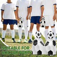 Boîte cadeau pour joueur de football, cadeau pour fête d'anniversaire d'enfants, emballage sur le thème du football pour garçons, décoration d'événement sportif, 24 cm