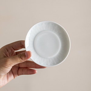 Posavasos de cerámica con diseño de pétalos de loto azul, almohadilla aislante térmica para juego de té Kung Fu, reutilizable - Product Image 1