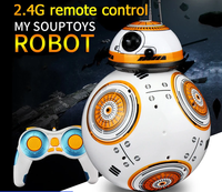 Robot RC con Control Remoto 2.4G, Figura de Acción con Sonido, Robot Droid BB8 Inteligente Mejorado, Modelo BB-8, Juguetes para Niños