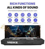 Factory Direct Wholesale 61-Key Electronic Keyboard -Lightweight Portable with LED Display - Musical Keyboard Instruments