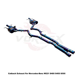 ท่อไอเสีย Vortex Flagship-Tuned Burnt-Titanium สำหรับรถยนต์ Mercedes-Benz W221 S400 S450 S500 Luxury-Sedan - Product Image 3