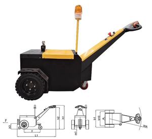 Nouveau tracteur électrique à batterie <span class=keywords><strong>PL</strong></span> 25 de qualité supérieure, capacité de 2,5 tonnes, pour usage domestique et restaurant - Product Image 3