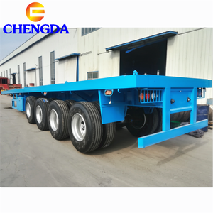 Chassis per <span class=keywords><strong>Container</strong></span> da 40 Piedi Usato, Rimorchio Piatto a Tre Assi, Semirimorchio Piatto a 3 Assi - Product Image 1