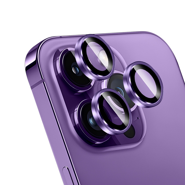 Aluminum Alloy Camera Protective Film Color Lens Tempered Glass Screen Protector for iPhone 14 13 Pro Lens Protector