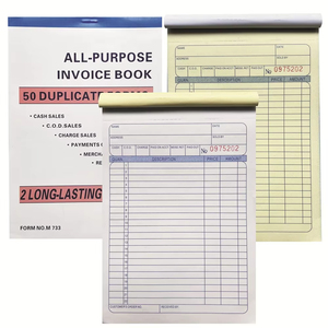 Disponibile Subito: Blocco Scontrini Carbonless a 2 Vie, 100 Pagine, 50 Copie Dupliche, <span class=keywords><strong>per</strong></span> Uso Esportazione e Spedizioni - Product Image 3