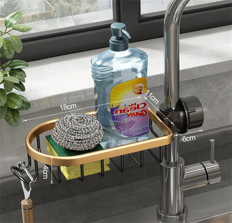 Rack singolo-Nero &amp; oro