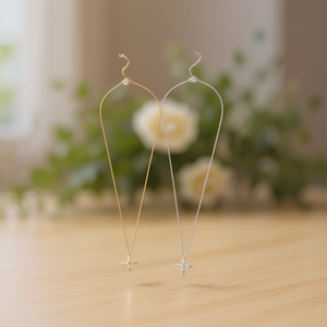 Collar con Colgante de Diamante en Forma de Letra X, Cadena de Acero Inoxidable de 6 mm, Diseño de Cruz, Joyería para Mujer - Product Image 3