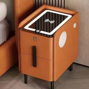 Nouvelle table <span class=keywords><strong>de</strong></span> chevet intelligente moderne et élégante pour chambre à coucher, avec rangement intégré pour tête <span class=keywords><strong>de</strong></span> <span class=keywords><strong>lit</strong></span> - Product Image 1