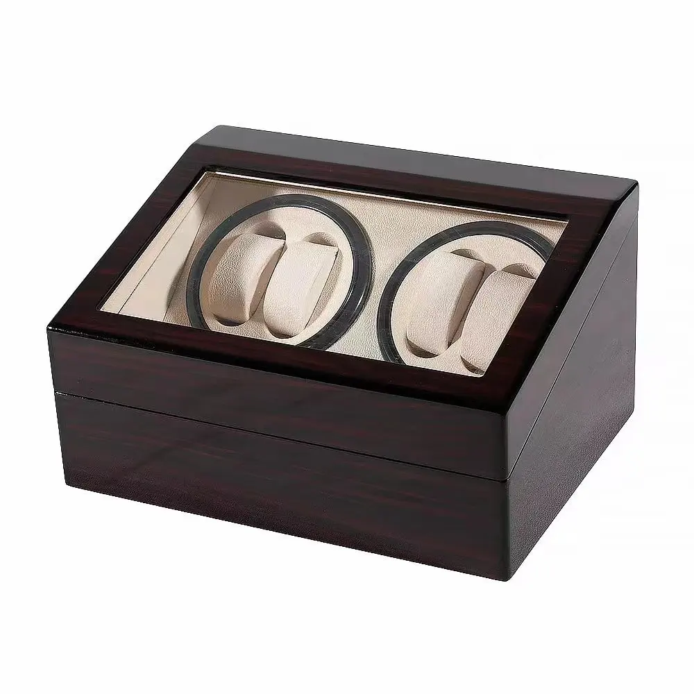 時計用木製収納ボックス自動シングル時計ワインダーボックス木製収納時計ワインダー回転ディスプレイケース