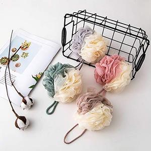 Esponja de baño de malla de nailon para espalda, bola de ducha, flor de baño, 20g, colores surtidos, venta al por mayor - Product Image 4