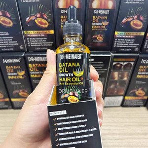 Huile de croissance capillaire nourrissante OEM/ODM 60 ml, huile essentielle de Batana en gros, améliore <span class=keywords><strong>les</strong></span> <span class=keywords><strong>cheveux</strong></span> secs et crépus, épaissit, 100 % biologique - Product Image 4