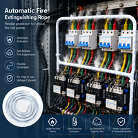 Bande de suppression d'incendie automatique écologique à agent nettoyant, sans entretien, pour racks de serveurs et onduleurs (UPS) EN