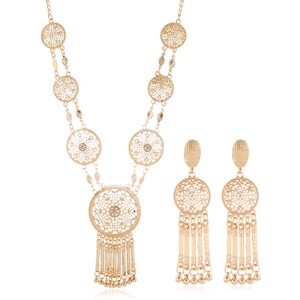Conjunto <span class=keywords><strong>de</strong></span> collar indio <span class=keywords><strong>de</strong></span> diseño bohemio para mujer, venta al por mayor <span class=keywords><strong>de</strong></span> fábrica 2025, conjunto <span class=keywords><strong>de</strong></span> joyería étnica <span class=keywords><strong>de</strong></span> oro <span class=keywords><strong>de</strong></span> 14K para mujeres para fiestas <span class=keywords><strong>de</strong></span> boda - Product Image 1