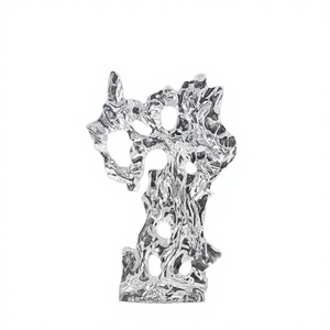 Escultura de Resina Transparente con Diseño de Piedra Taihu, Adorno para Sala de Estar, Entrada, Hotel, Club, Casa Modelo, Decoración Suave, Pieza de Arte Abstracto - Product Image 1
