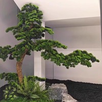Usine Personnaliser Faux Bonsaï Grande Verdure Artificielle Cyprès Bonsaï Intérieur Extérieur Grand Faux Pin Pin Arbre Décor