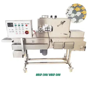 Well Designed Chicken Fillet Sprinkling Burger Patty Powder Coating Spraying Chicken Popcorn Powder Wrapping Machine For Export