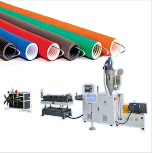 Machine voor het maken van elektrische draadbuizen met hoge snelheid (45m per minuut), 20mm en 25mm flexibele gegolfde buizen, productielijn voor extrusie. - Product Image 1