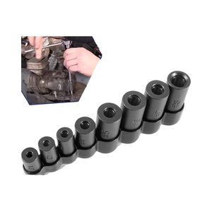 YJ-TT-0012 <strong>Tap</strong> <strong>Socket</strong> <strong>Set</strong> 1/4" &amp; 3/8" Drive Fractional MCTI Standard NPT &amp; Metric <strong>Taps</strong> up to 1/2" &amp; 12mm 8-Piece - Product Image 1