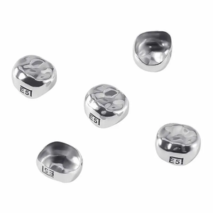 Set in scatola di 5 corone molari pediatriche in acciaio inossidabile potenza manuale strumenti chirurgici dentali primari per bambini ortodonzia - Product Image 5