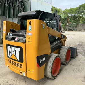 Chargeuse compacte d'occasion japonaise à bas prix Cat246d, mini-chargeuse sur pneus Cat 246d 249D3 246C au meilleur prix à vendre - Product Image 4