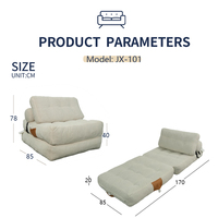 Modulares Sitzsack-Sofa, faltbar, kompressionsverpackt, günstiges Sofa in Box, Wohnzimmer-Einzelsessel