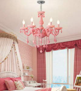 Macaron Rose cristal <span class=keywords><strong>lustre</strong></span> pour chambre D'enfants de luxe <span class=keywords><strong>lustre</strong></span> lampe tube - Product Image 3
