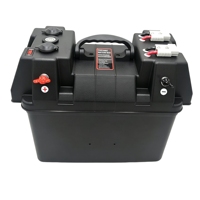 Boîtier de batterie portable 12V pour véhicule tout-terrain et bateau, avec connecteur Anderson 50A en option, USB, voltmètre, disjoncteur