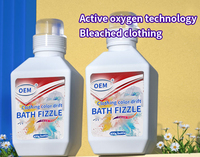 LOGO personnalisé de haute qualité savon à lessive blanchissant pour vêtements détergent en poudre blanchissant à l'oxygène actif