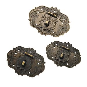 アンティーク真鍮色の金属製ジュエリーボックスロックラッチフックハスプ - Product Image 4