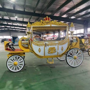 Charrette de mariage personnalisée à chevaux, chariot de tourisme, charrette royale électrique à chevaux - Product Image 2