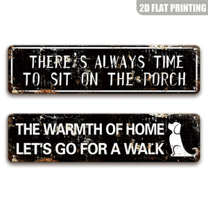 Plaque en métal vieilli avec citation 'Dog Quote' et slogan 'Walking Dog', <span class=keywords><strong>d</strong></span>écoration murale rustique pour porche, cour, maison, chambre <span class=keywords><strong>d</strong></span>'animaux - Product Image 1