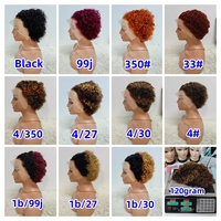 Promotion Letsfly 14,5$ Perruque Pixie Bouclée 13x4 Lace Frontal Coupe Courte Ondulée Cheveux Brésiliens 100% Naturels Vente en Gros