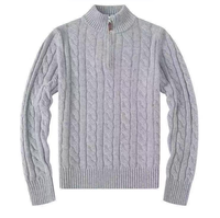 Maglioni Personalizzati da Donna 100% Cotone con Mezza Zip, Pullover Lavorato a Maglia per Ufficio e Abbigliamento Casual Invernale, Produttore Personalizzato