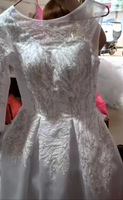 Robe de mariée courte romantique une manche paillettes dentelle robe de soirée nuptiale boule jupe gonflée blanc ivoire Pageant porter robe 2026