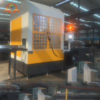 Scie à onglet de haute précision entièrement automatique CNC Servo 5 axes avec liaison 2 axes pour la découpe d'angles de profilés en aluminium en usine