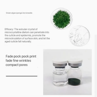 Kit de Masque Visage Poudre Peel-Off Marine Verte SPA à Marque Personnalisée Bio-Microneedling Sérum Peeling à l'Extrait d'Algues 5 Paires en 1 Boîte