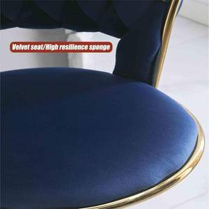 Height Adjustable Swivel Bar <b>Stool</b> Velvet Golden Base Barstools Chairs Padded <b>Seat</b> Woven Kitchen High Dining Chair <b>Stools</b> - Product Image 3