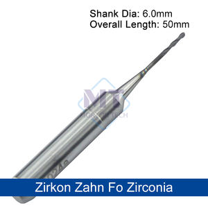 Fresas dentales DC <span class=keywords><strong>ZirkonZahn</strong></span> <span class=keywords><strong>M5</strong></span>, M6 6,0 Sistema para Zirconia dental CAD/CAM Fresas de fresado de diamante Recubrimiento DC - Product Image 3