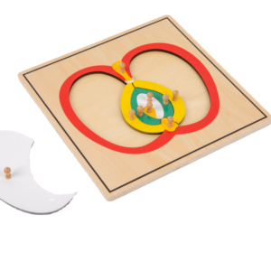 Chất lượng cao giáo dục đồ chơi bằng gỗ của Montessori <span class=keywords><strong>Apple</strong></span> câu đố - Product Image 1